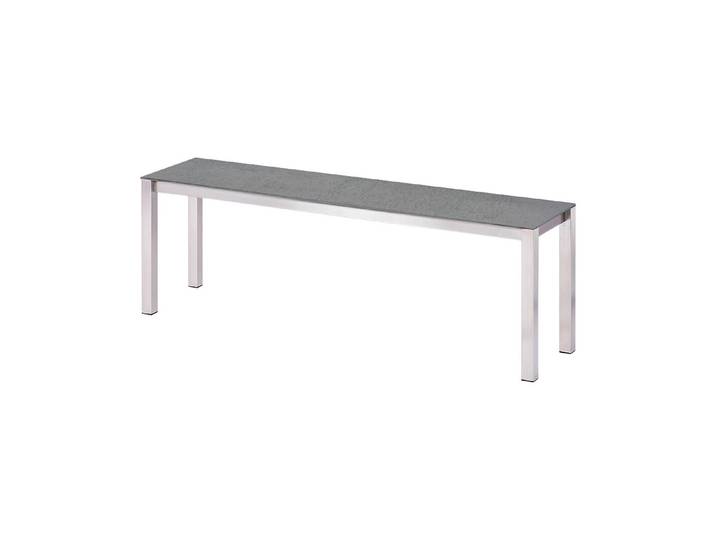 Ellems Keramikbank Stettin Zementgrau 140 x 32.5 x 45 cm