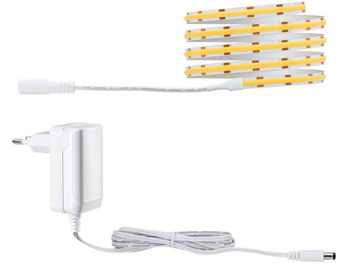 PAULMANN LED-Streifen SimpLED Full-Line COB Basisset Warmweiß 3000K , weiß, Dioden 576 Stk. Flammen 1 Stk., Gesamtlänge 3,22m, Lichterketten, LED-Streifen