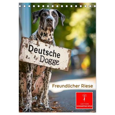 Deutsche Dogge - freundlicher Riese (Tischkalender 2026 DIN A5 hoch), CALVENDO Monatskalender