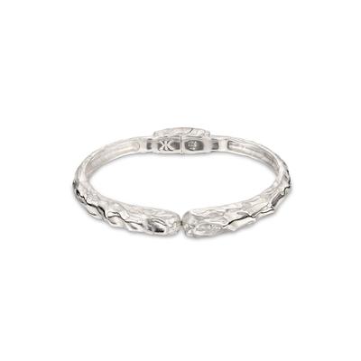 Armreif KUZZOI "Armband Armreif Herren 925 Sterling Silber" Gr. 19, silber, Armbänder, Herren, Silber 925 (Sterlingsilber), Armreif