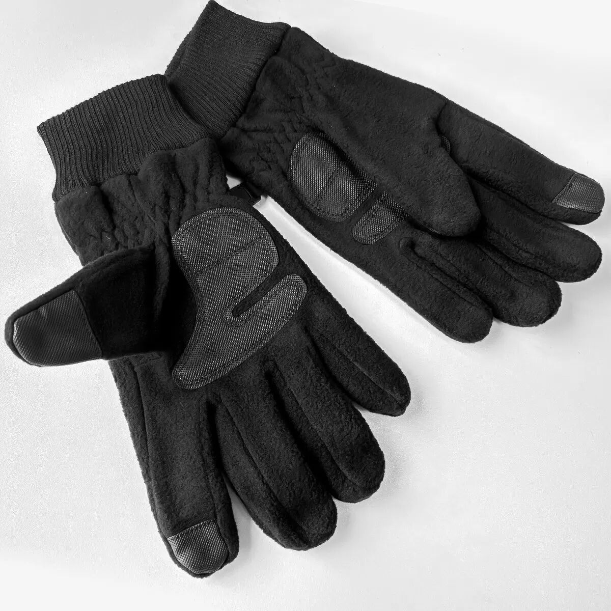 INF Gants d'hiver chauds avec toucher - gants de ski, gants thermiques Le noir