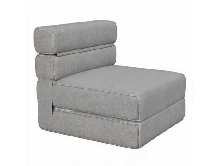 1-Sitzer-Sofa, hellgrau, Sessel, ausklappbar, aus Schaumstoff Bezug abnehmbar und maschinenwaschbar, Schaumstoff mit hoher Dichte und Memory-Schaum, breite rutschfeste Klettbänder