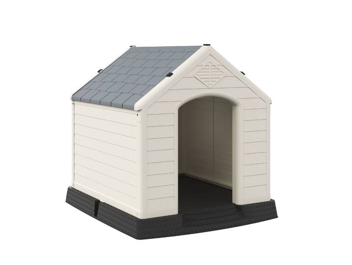 Hundehütte GOODBOY 87 x 78 cm beige/grau
