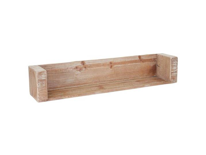 Étagère Murale HWC-A15 Étagère de Suspension Sapin Massif Rustique ~ 80cm