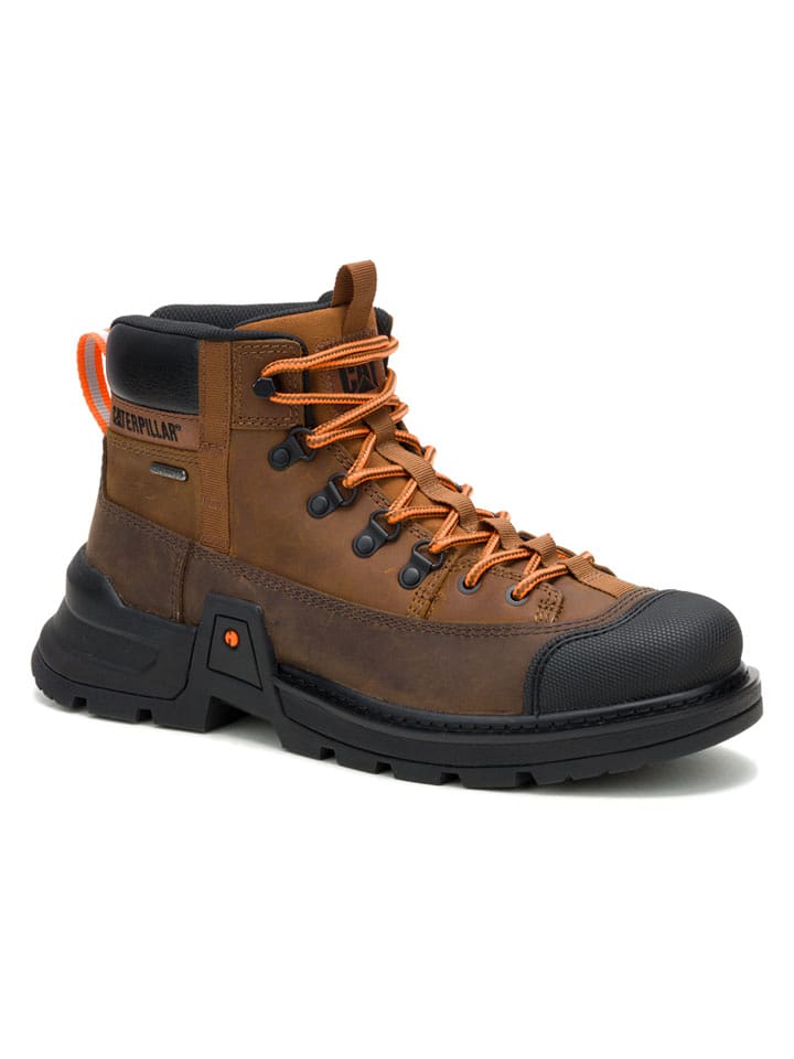 CAT Leder-Trekkingschuhe "Colorado Expedition" in Hellbraun - 45