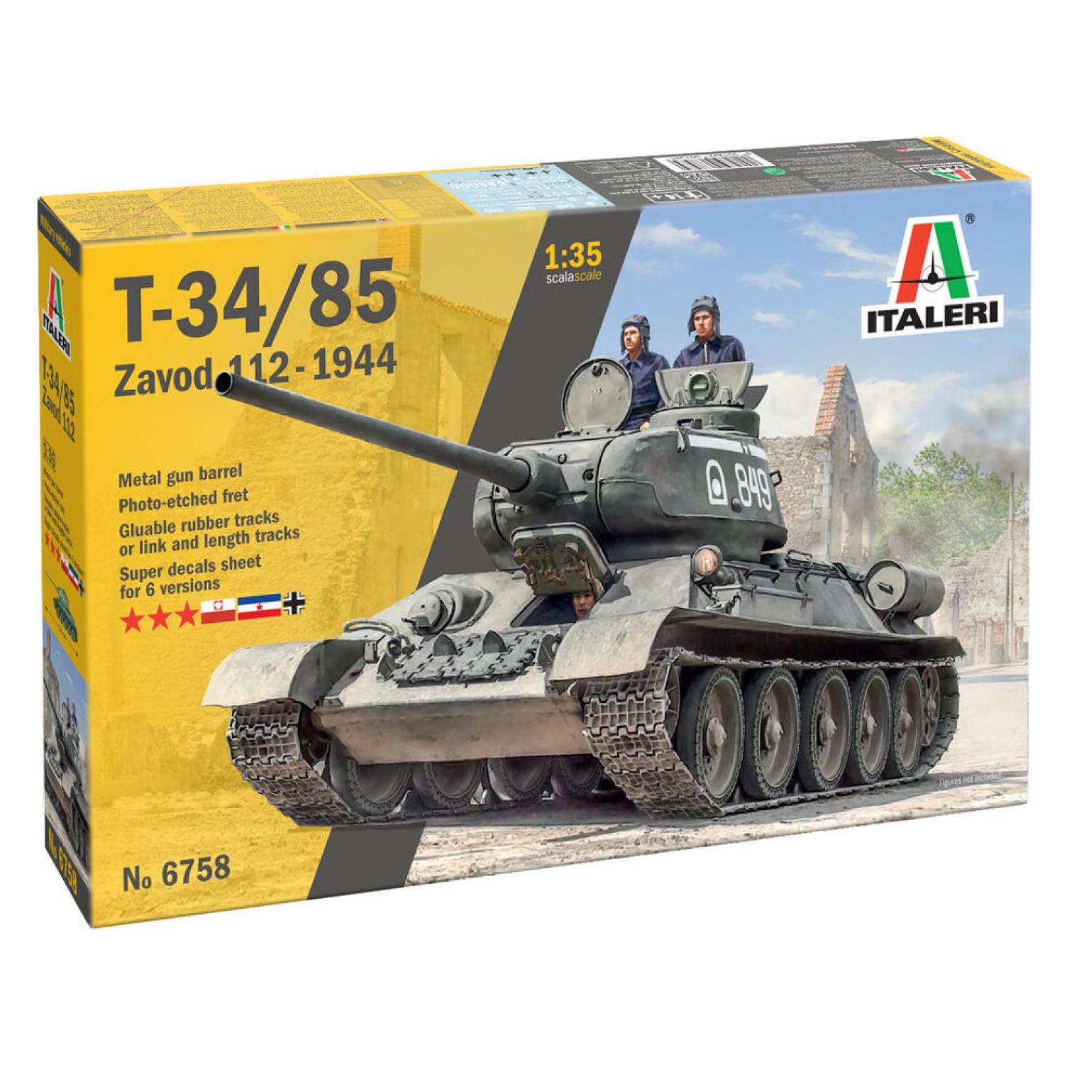 Italeri 1:35 T34/85 ZAVOD 112 1944 (510006758)