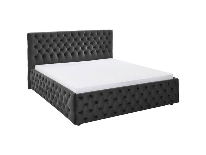 Carryhome Polsterbett, Grau, Kunststoff, 180x200 cm, Schlafzimmer, Betten, Polsterbetten