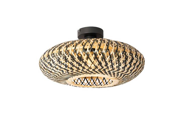 Plafonnier en bamboo noir