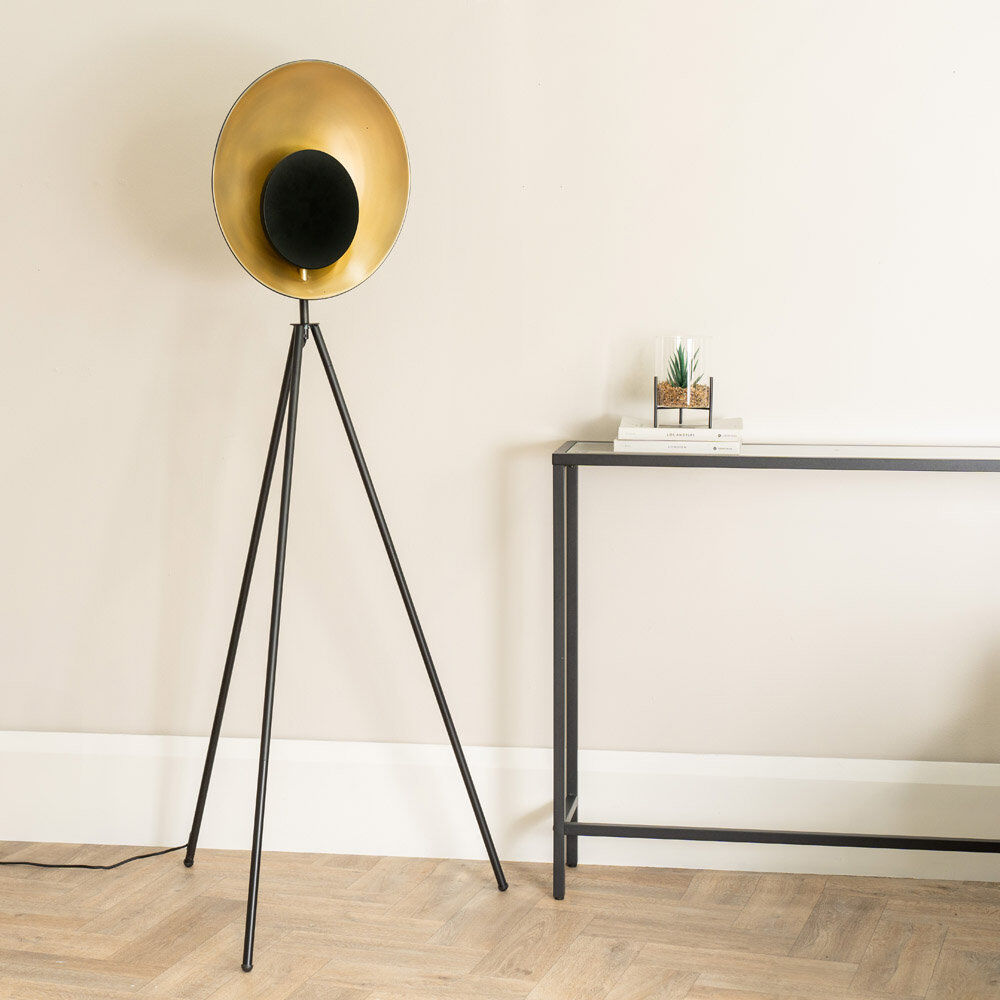 George Oliver Rockbridge 150 H cm Traditional Floor Lamp Black 150cm H X 59cm W X 59cm D
