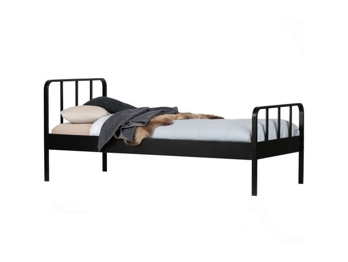 Mid.you Metallbett Mees, Schwarz, Metall, 90x200 cm, Kinderzimmer & Jugendzimmer, Jugendmöbel, Jugendbetten