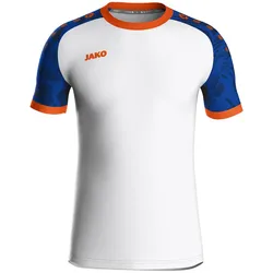 JAKO Iconic kurzarm Trikot 017 - weiß/sportroyal/neonorange S