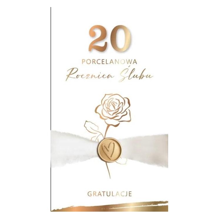 Armin Style Karte zum 20. Hochzeitstag - Porzellan (47597341)