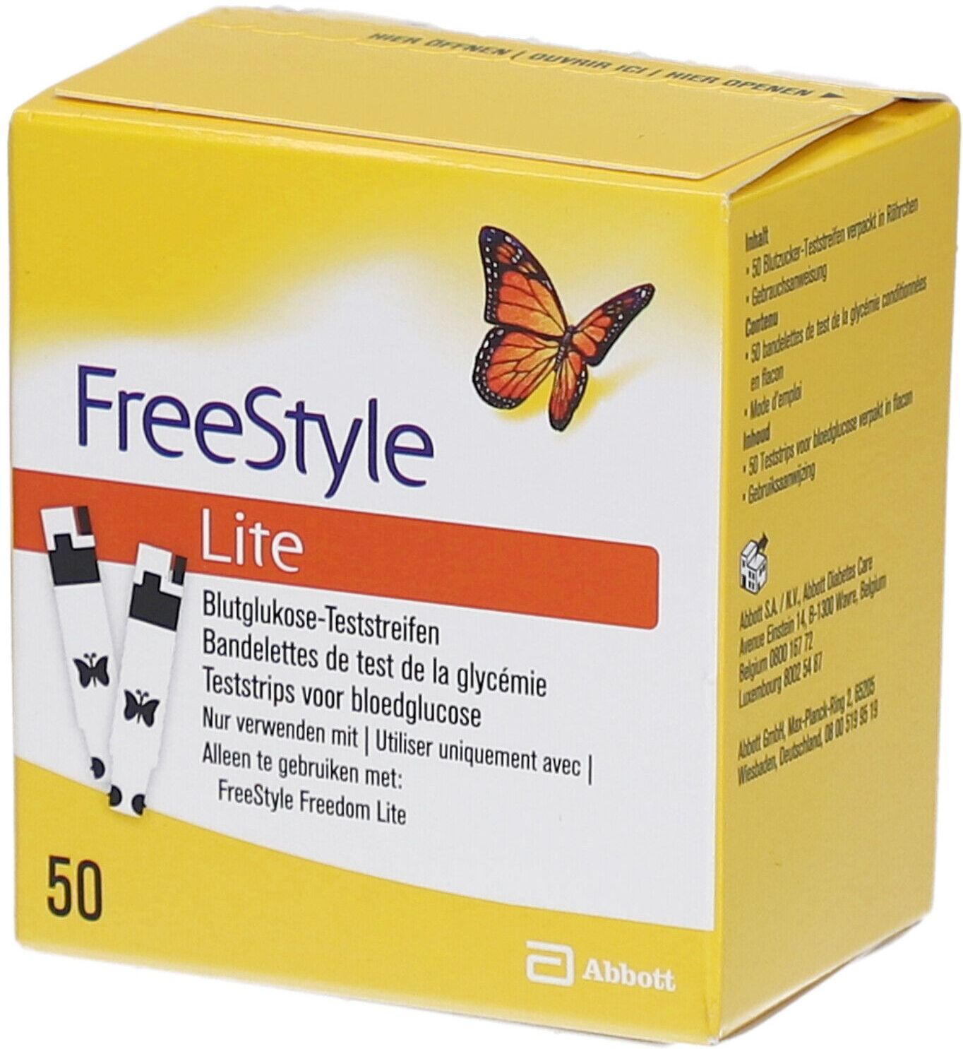 Freestyle Lite Teststreifen ohne Codieren 50 St