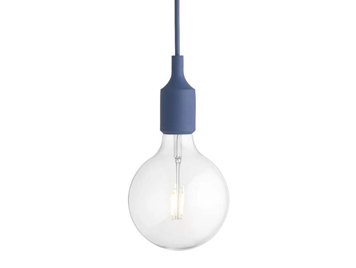 Muuto - Socket E27 LED-Pendelleuchte hellblau