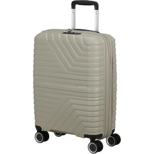 AmericanTourister Koffer Flytwist Spinner exp. beige, Hartschale, 4 Rollen, 36 Liter, 40 x 55 x 20cm