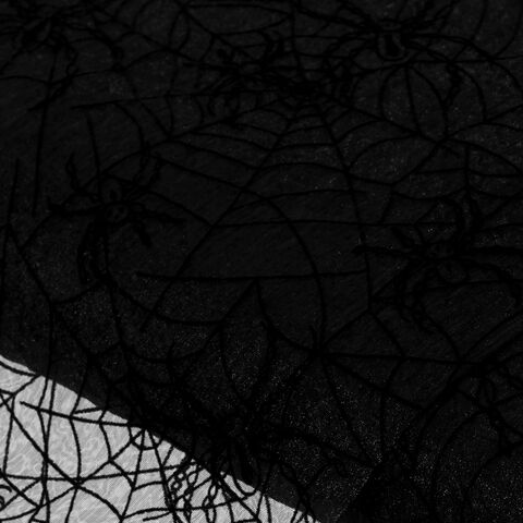 Organza "Spinnennetz", schwarz