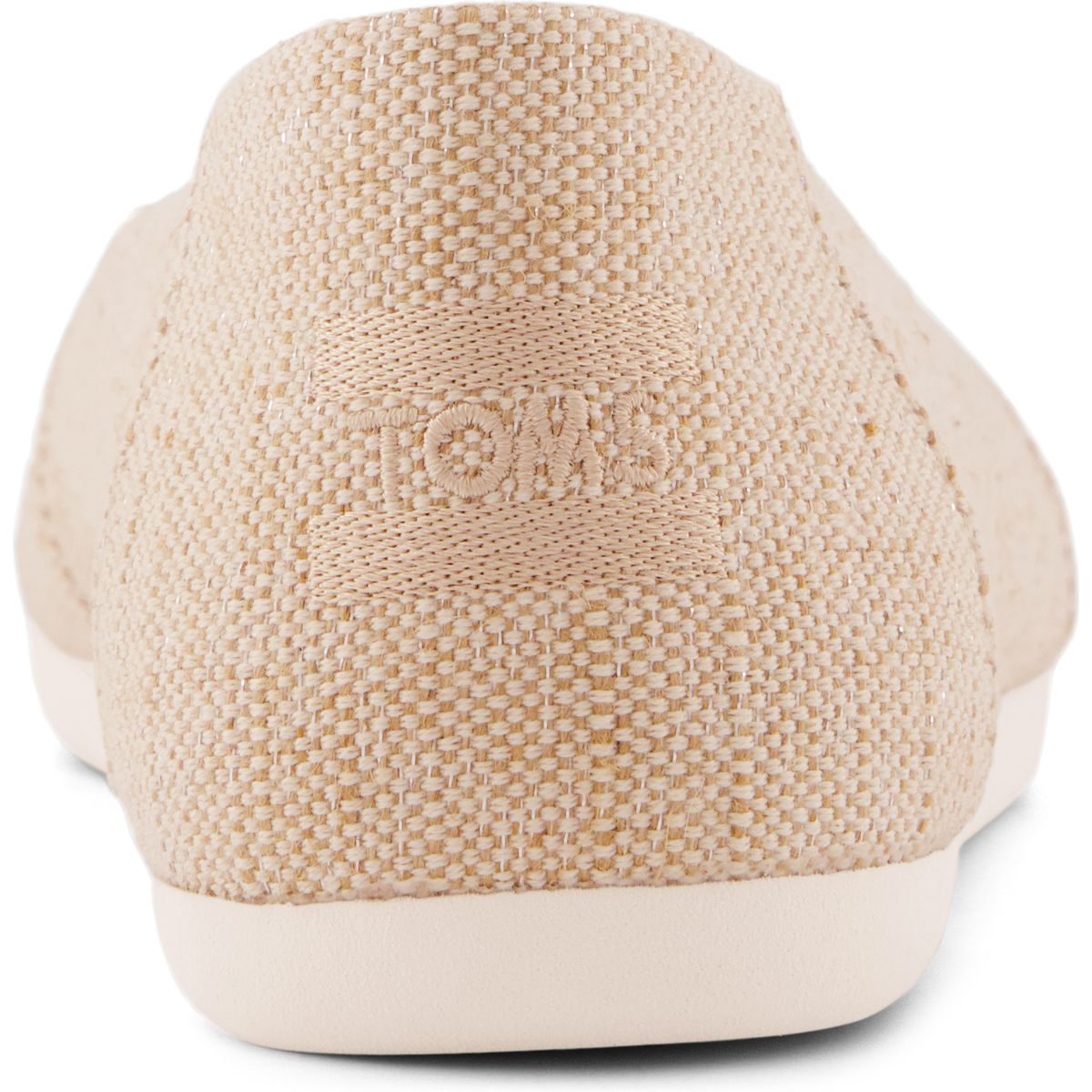 Toms Alpargata Ballet gold tonal sparkle woven 38.5 10023042-38.5