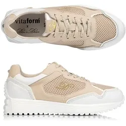 DINE 'N' DANCE Damen- Sneaker Leder/ Textil Schnürung Profilsohle