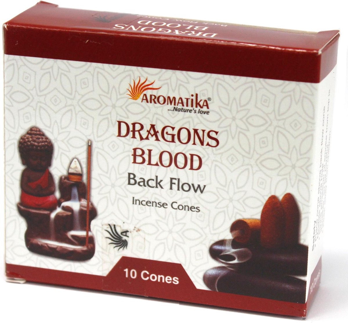 Aromatica Backflow Wierook Kegels - Drakenbloed - 120 stuks