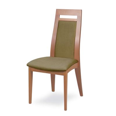 Esszimmerstuhl HOME AFFAIRE "CLIO", buche, moss, buche natur, B:48cm H:101cm T:58cm, Massivholz, Stühle, Stuhl mit wasserabweisender Stoff