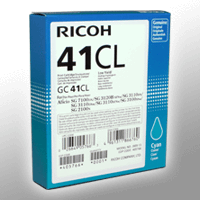Ricoh Gel Cartridge 405766 GC-41CL cyan OEM