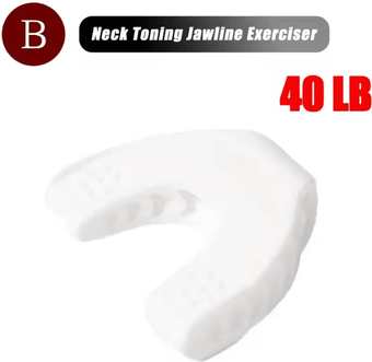 Inspire Curations Jaw Exerciser And Neck Toning Trainer Jawline Exercise Tool For Facial Muscle Workout white