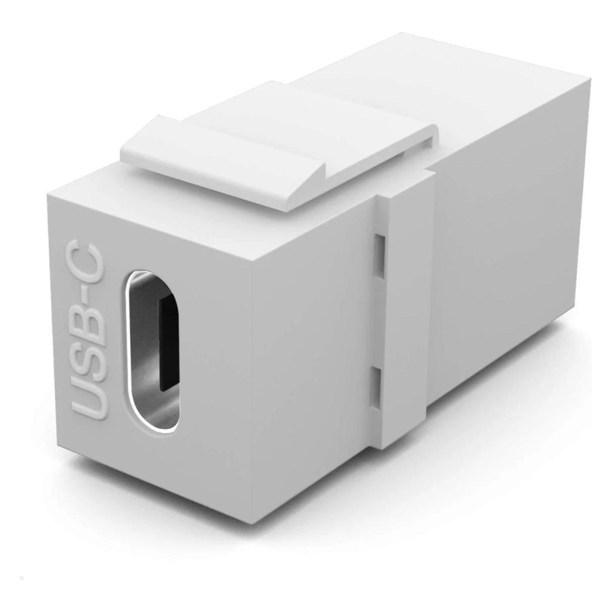 TecLines TKM018W Keystone Modul USB-C 3.2, 240W, weiss (66261048)