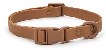 Inspired Living Waterproof Dog Collar With Adjustable Pet Collar Fit And Quick Release Buckle brown m