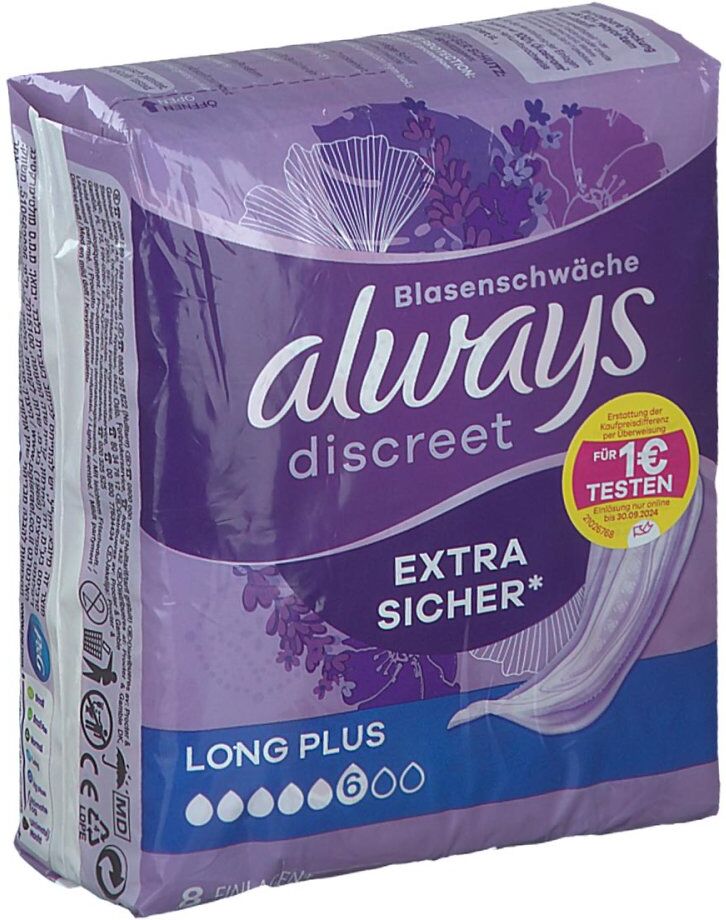 Always discreet Inkontinenz Binden long plus