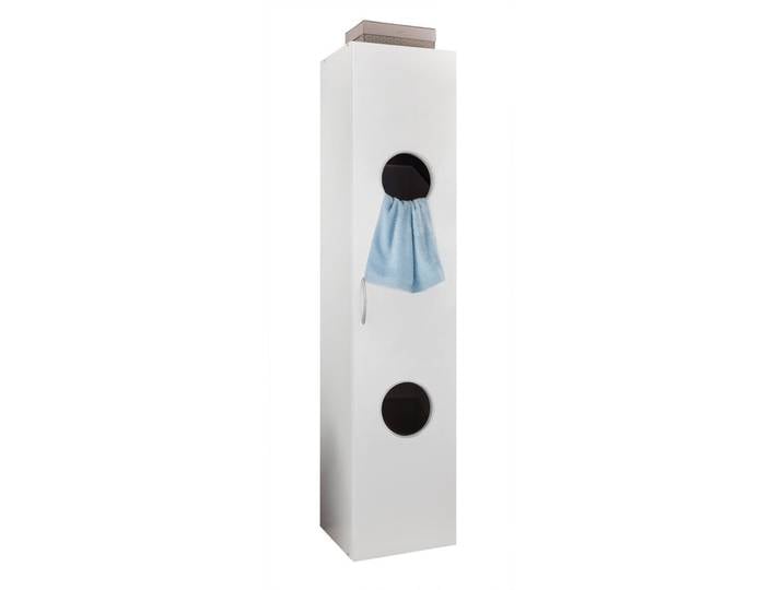 Wäscheschrank Multiraumkonzept 40x185x40 cm weiß