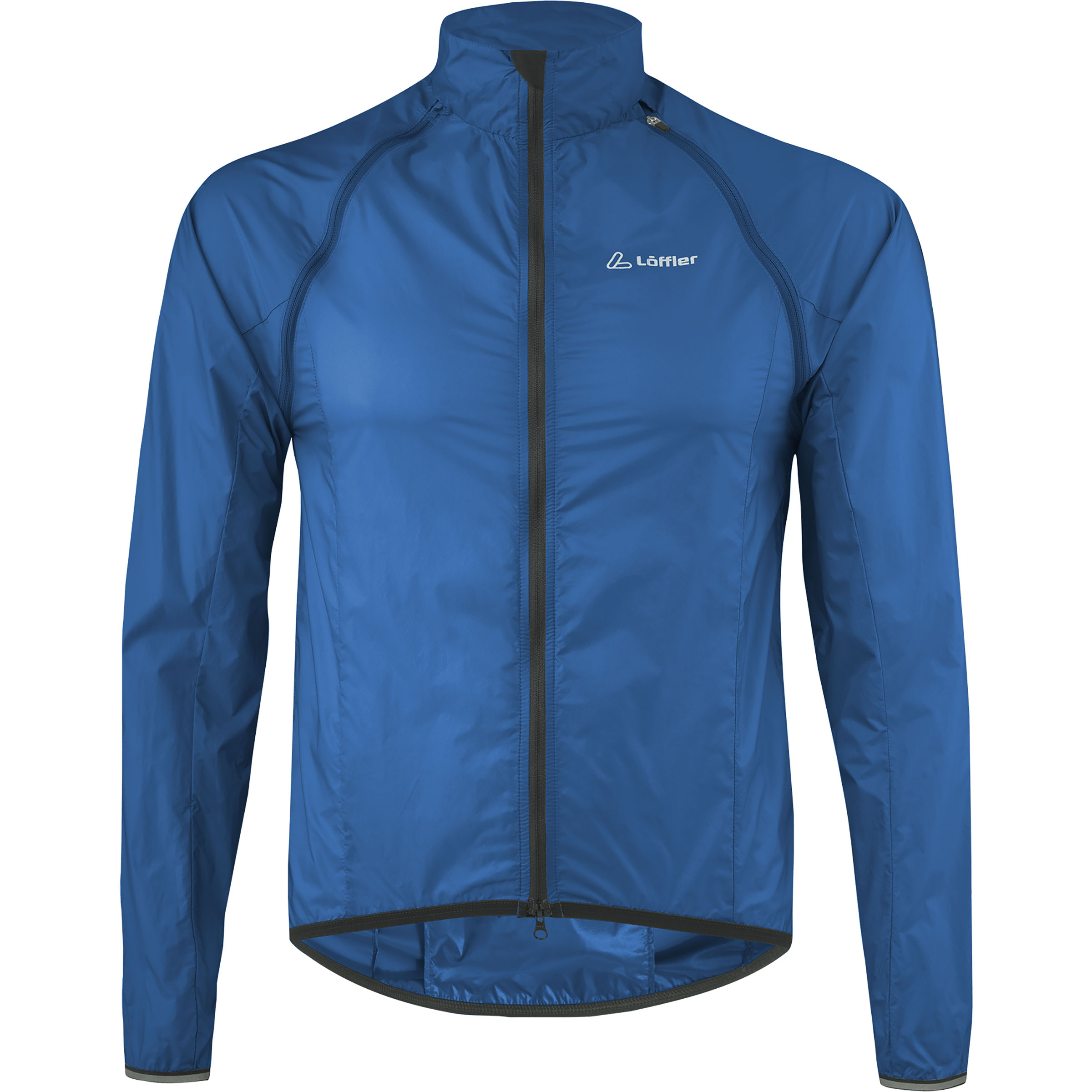 Löffler Windshell Zip-Off Herren Fahrradjacke blau Größe M Commuting | Gravel Winddicht