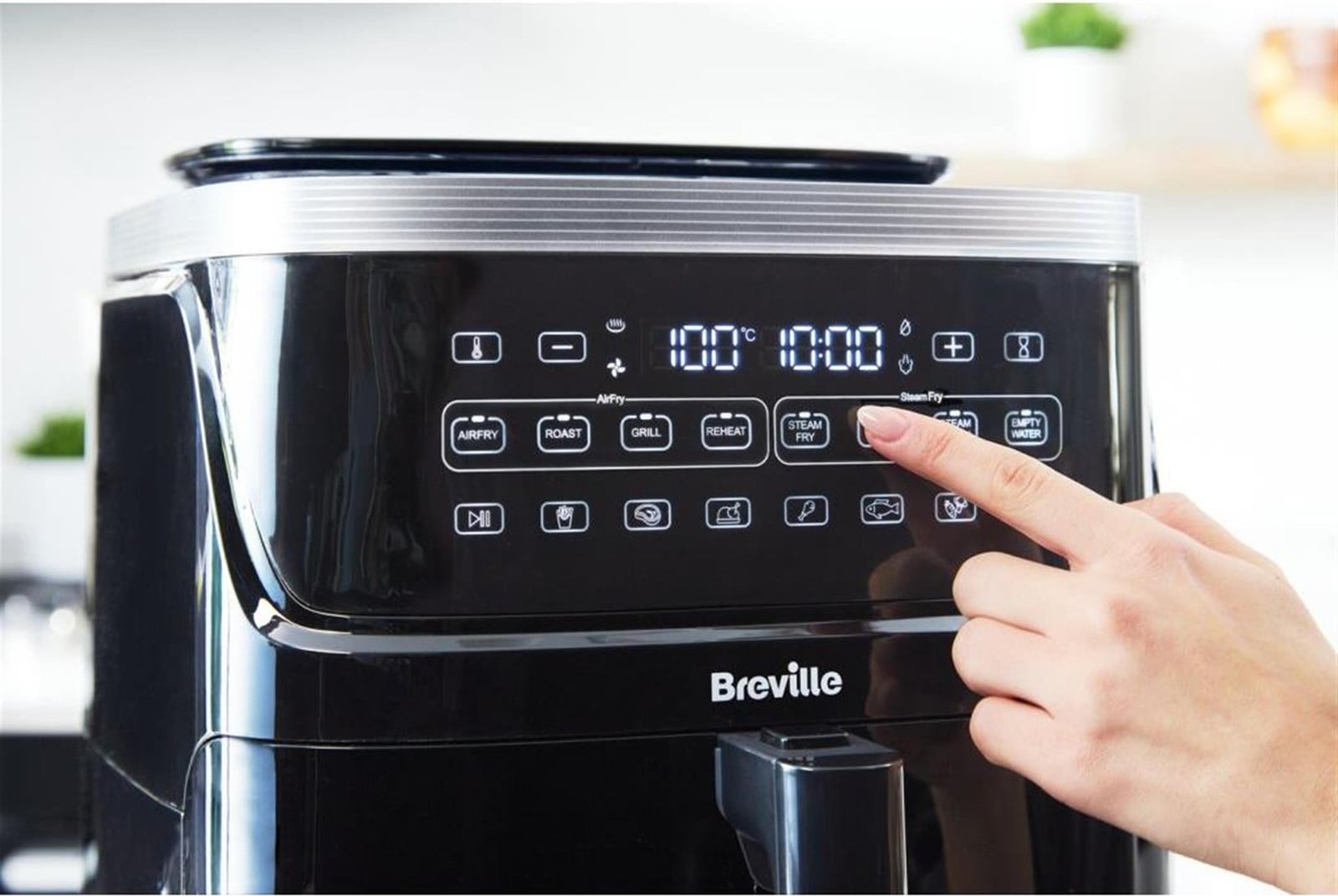 Breville VDF133X Friteuse met stoomfunctie en zonder olie
