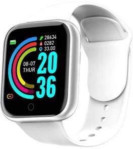 Uplift Essentials Multifunctional Fitness Sports Smartwatch white Y68 D20