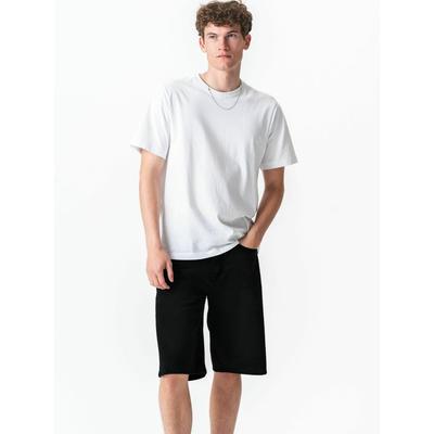 Shorts TEESHOPPEN "TEESHOPPEN Shorts Denim shorts", Herren, Gr. 32, Normalgrößen, schwarz, Obermaterial: 100% Baumwolle, Hosen Shorts
