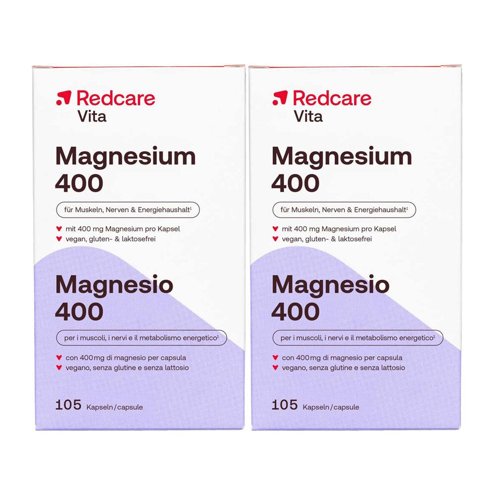 Magnesio 400 Redcare Set 2x105 St Kapseln
