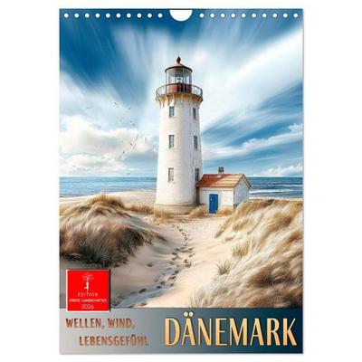 Dänemark - Wellen, Wind, Lebensgefühl (Wandkalender 2026 DIN A4 hoch), CALVENDO Monatskalender