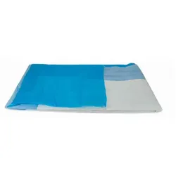 Medi-Inn Bodenmatten 121 cm x 80 cm, absorbierend, blau, mit Anti-Rutsch Folie 1 x 10 Stück
