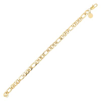 Armband ADELIA´S "Armband aus Edelstahl 21,5 cm", gold, Armbänder, Damen, 22cm, Edelstahl, Armband, Ein Geschenk, das Freude macht