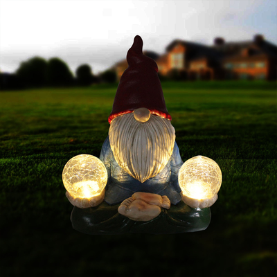 HomeDecorAndMore LLC Gnome Solar Lights For Garden Snaanbag