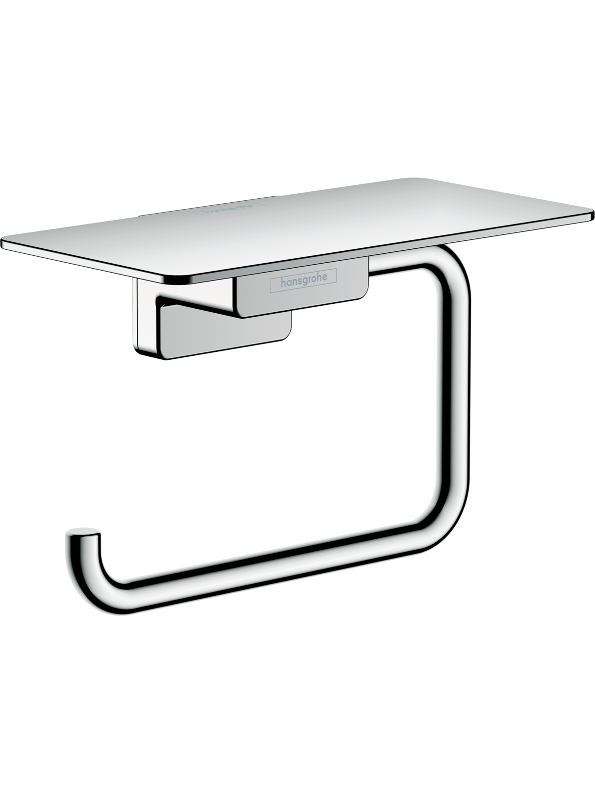 Hansgrohe addstoris roll holder with shelf chrome