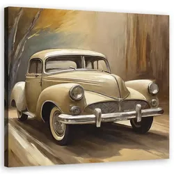 WANDBILD retro vintage auto