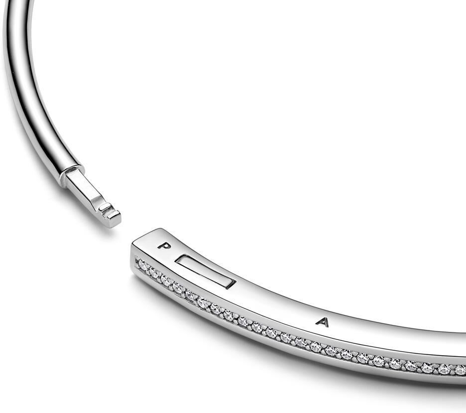 PANDORA Armreif Signature ID für Damen aus Sterlingsilber