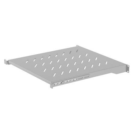 Lanberg 19 800mm Rack-Regal (1HE/ 483 x 500 mm Tragkraft bis 25 kg 4-Punkt-Montage) (AK-1005-S)