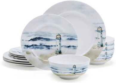 Mikasa Seaside 12 Piece Dinnerware Set, Service for 4