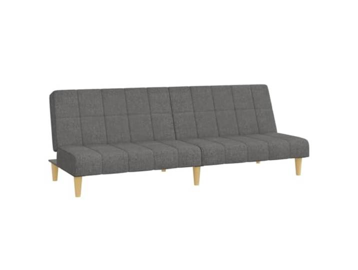 KUTYWEXFM Schlafsofa 2-Sitzer Hellgrau Klappbar Couch mit Bettfunktion Vielseitige 2-in-1 Klappcouch aus Stoff für Gästezimmer und Studentenzimmer mit verstellbarer Rückenlehne.