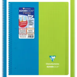Clairefontaine 20x KB TWIN RI A4+  80P SEY + 80P 5X5 ASS.- Sortiert 396490C