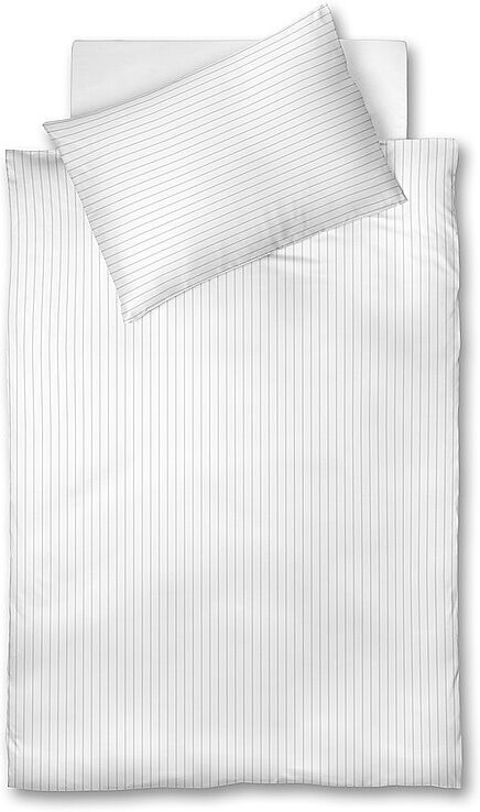 FLEURESSE Damast Bettwäsche Melk 70x90cm / 140x220cm Weiss weiss EG