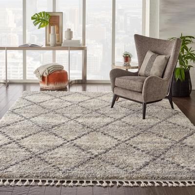 Carson Carrington Hjaltaryd Trellis Shag Area Rug