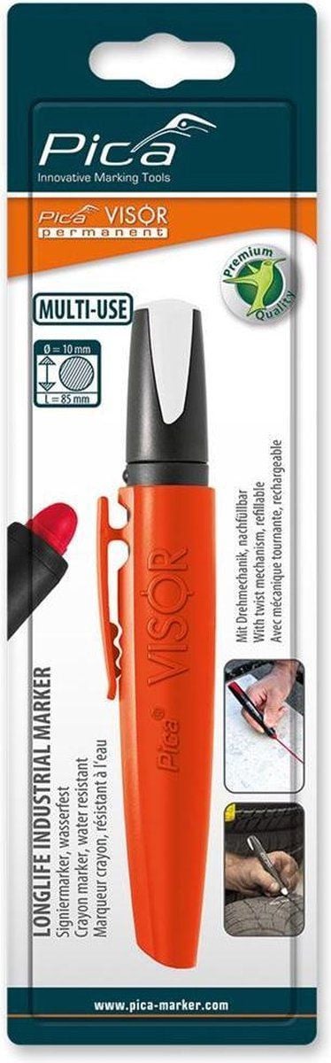 Pica Visor Permanent Marker 990/52 Hervulbaar Waterbestendig Wit