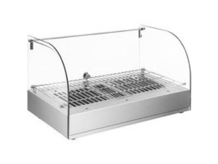 Vitrine chauffante de comptoir - 25L inox - Temp. 30-90°C - 1 porte à charnière - 800 W